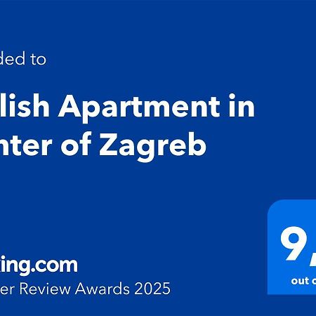 Stylish Apartment In Center Of Zagreb Exterior foto